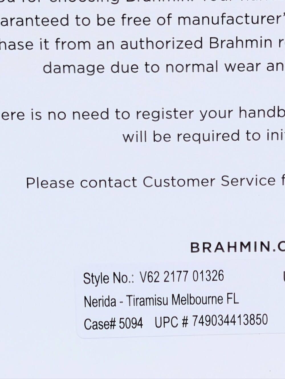 NWOT Brahmin Nerida in Tiramisu - Picture 12 of 12